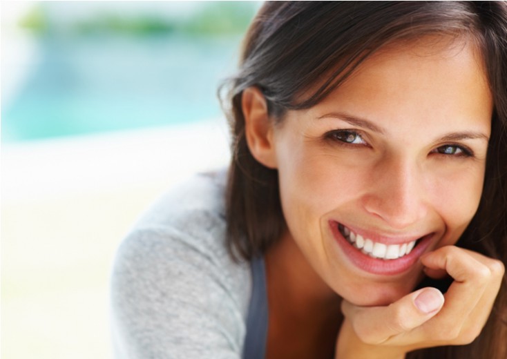 Smiling woman portrait