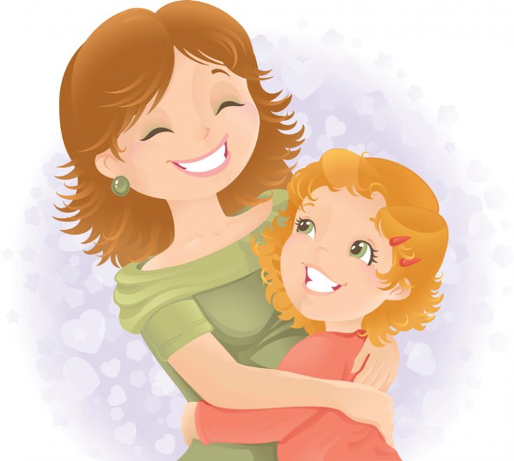 Mothers day greeting illustration. © Depositphotos