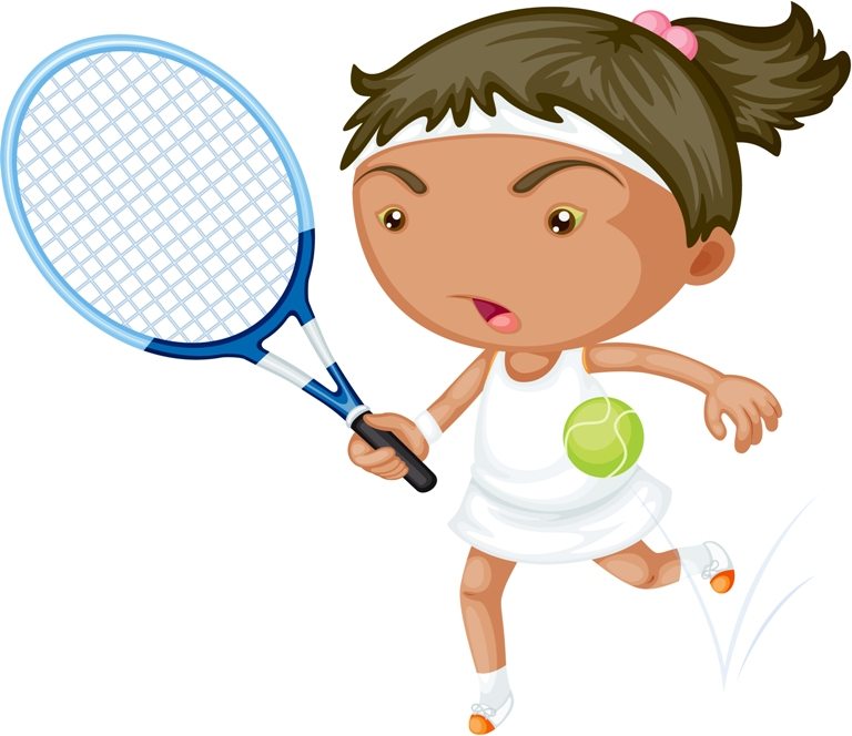 A Girl Playing Tennis © Depositphotos