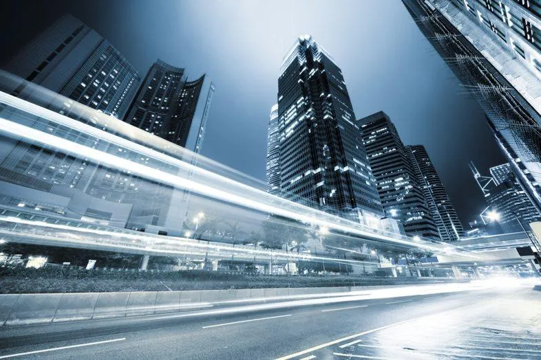 Traffic in Hong Kong at night | Stock Photo © Iakov