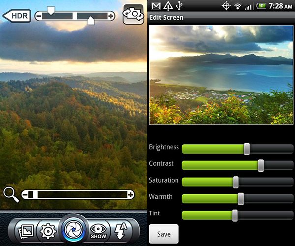 Pro HDR Camera Interface