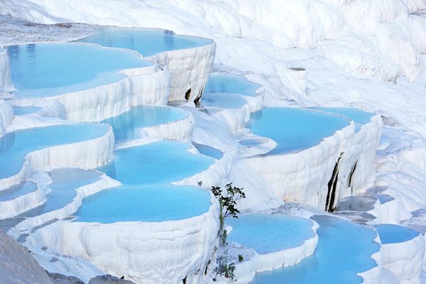 Gorgeous Turquoise Pools of Pamukkale, Turkey