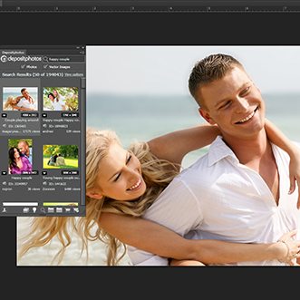 Depositphotos' Adob extension screenshot