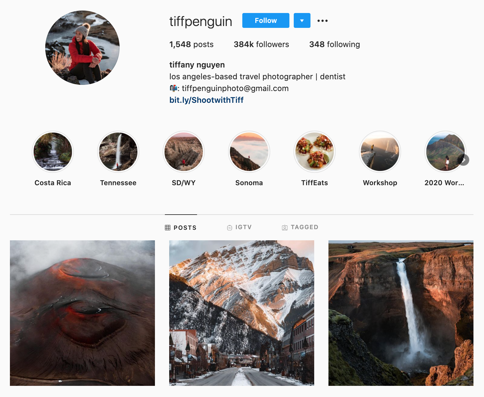 Tiffanny Nguyen photographer instagram account