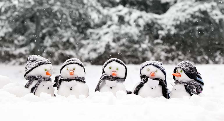 snowmen christmas stock photography