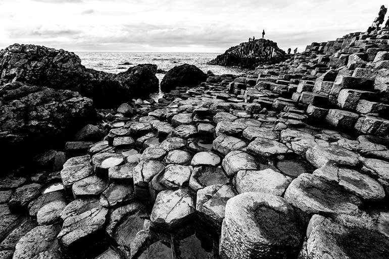 black and white landscape photography