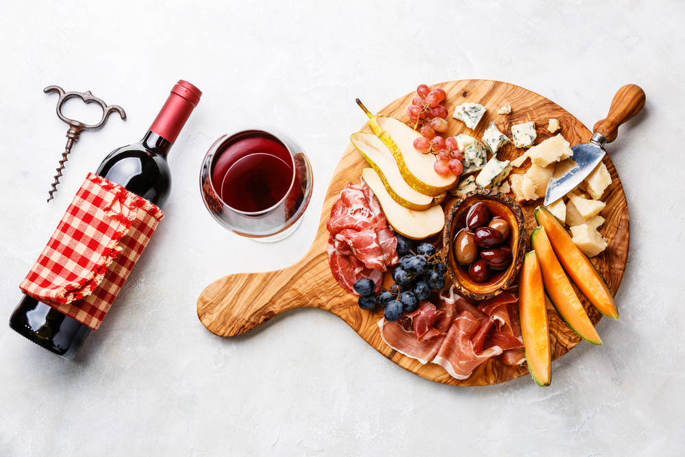 Meat and cheese plate