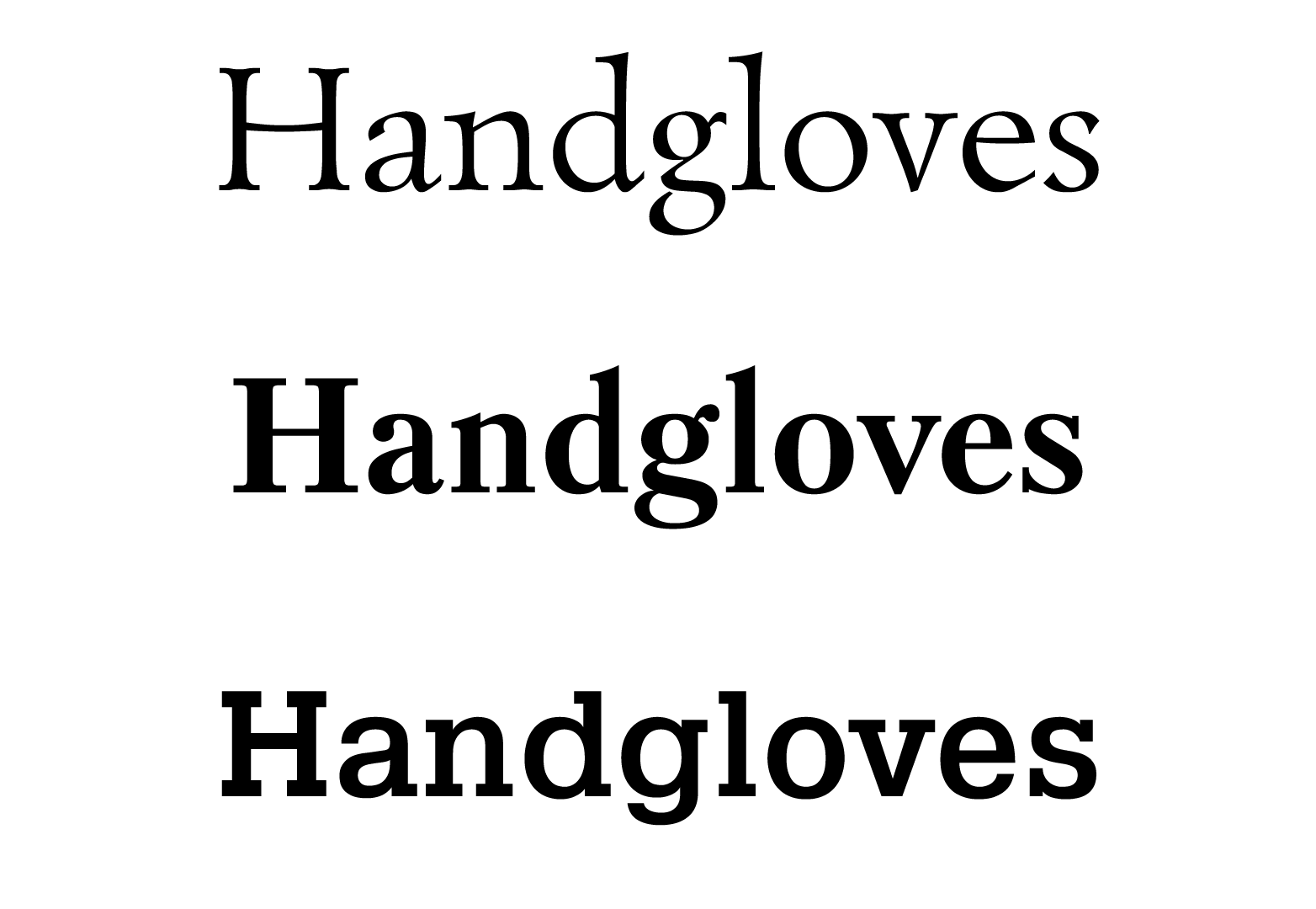 font types and styles