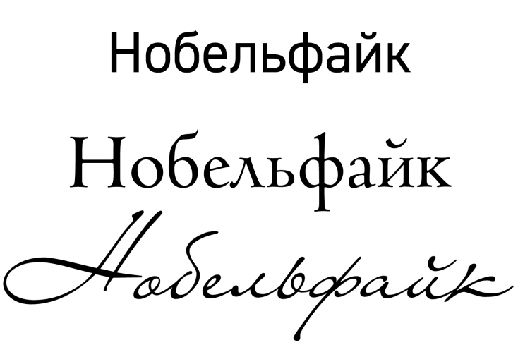 Статичный рисунок – шрифт Din PT, динамичный рисунок – шрифт Venetian, максимум динамики – шрифт Diana.