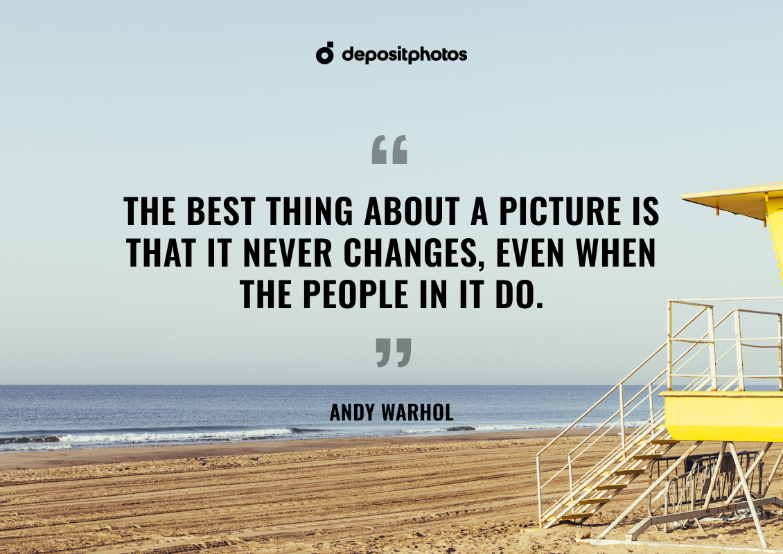 saying about photography by Andy Warhol 