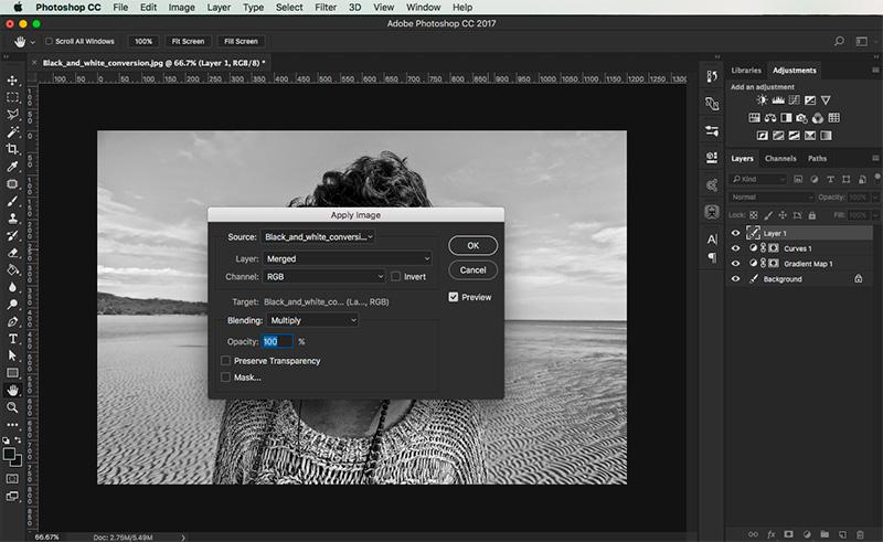 Как сделать изображение черно-белым в Adobe Photoshop