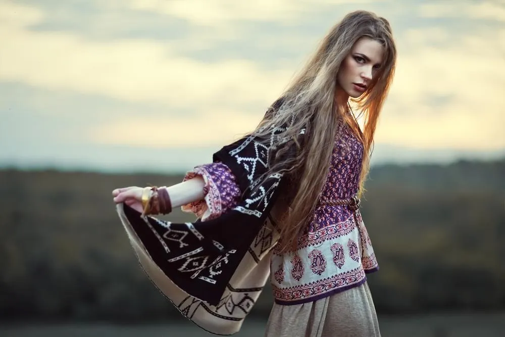 Beautiful hippie girl