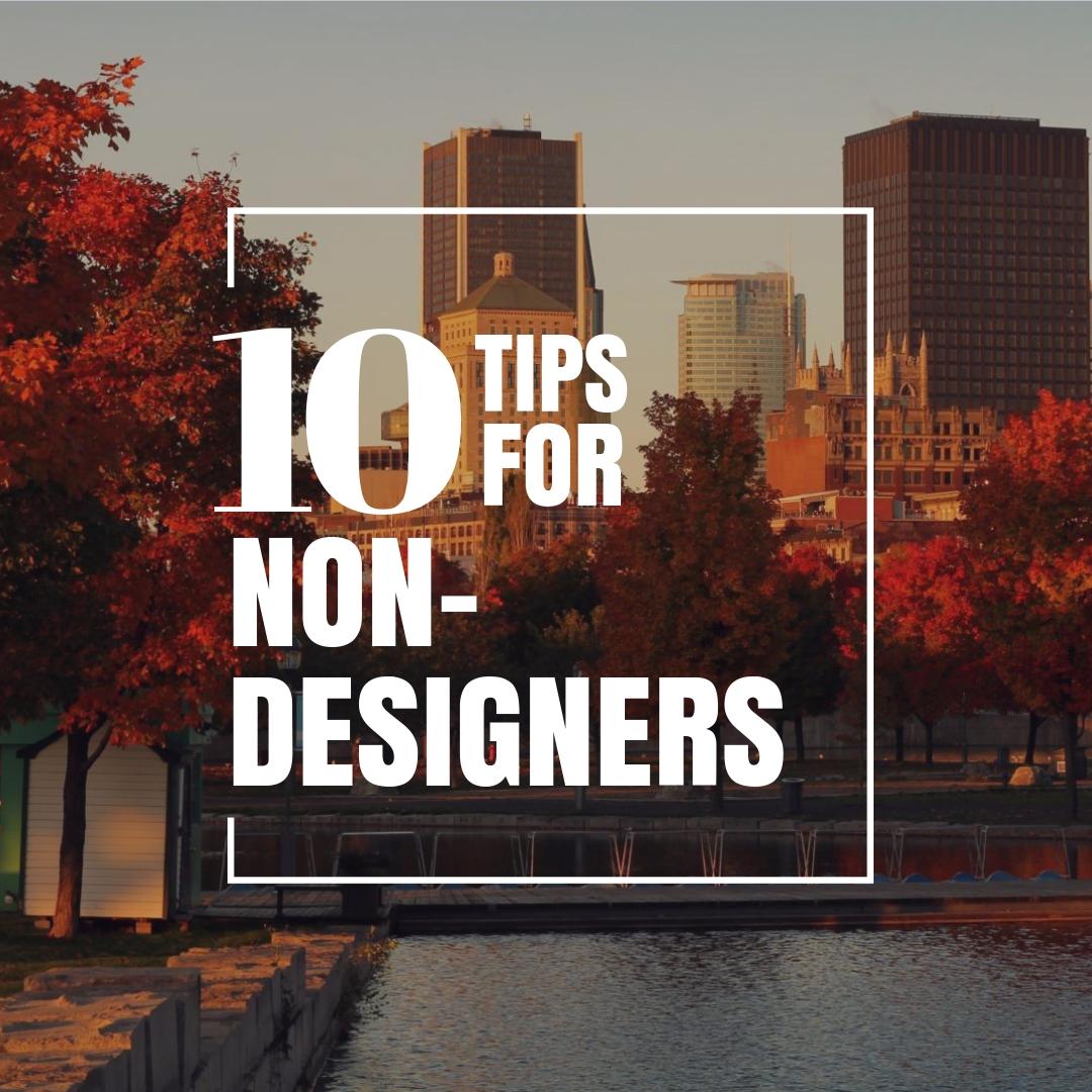 10 tips for non designers