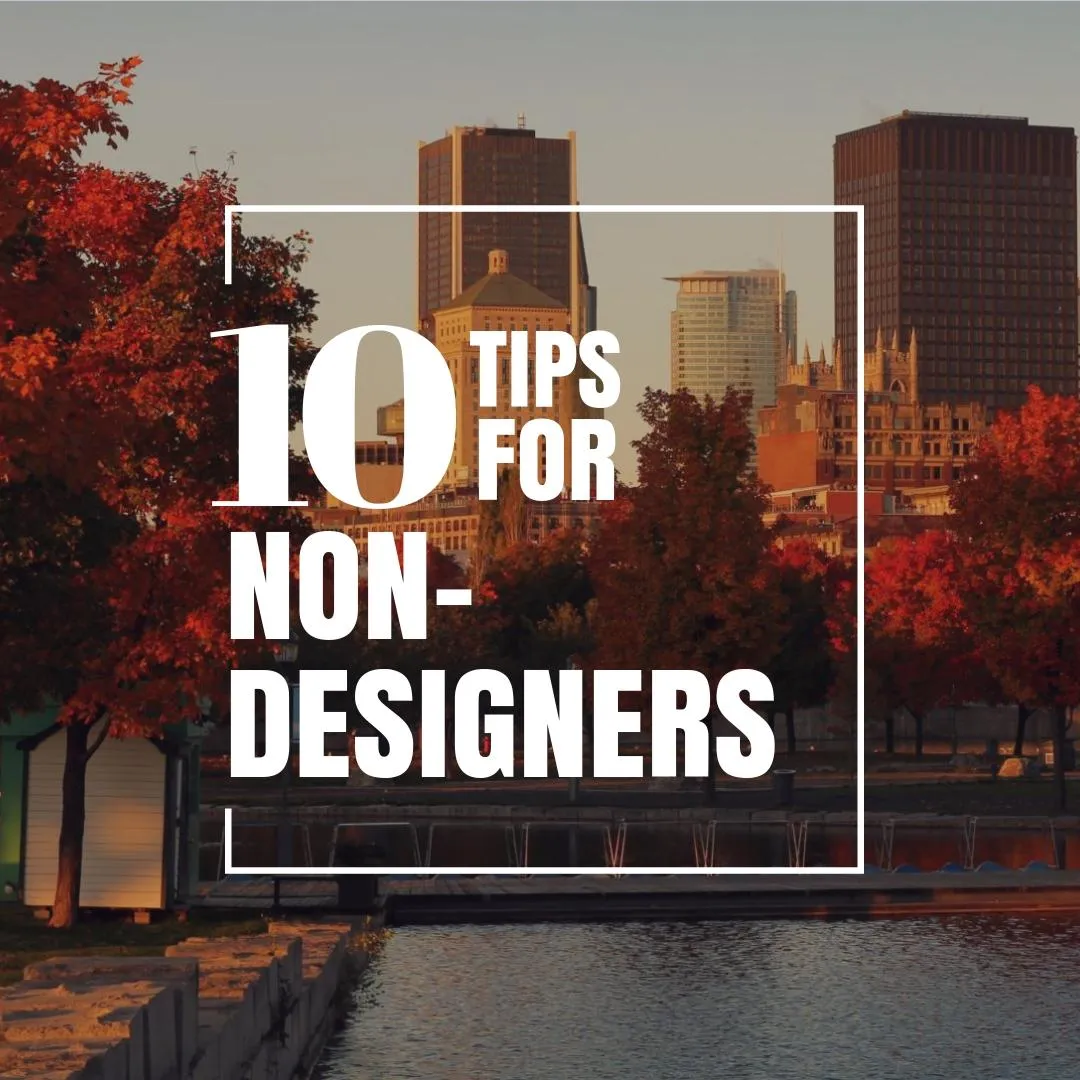 10 tips for non designers