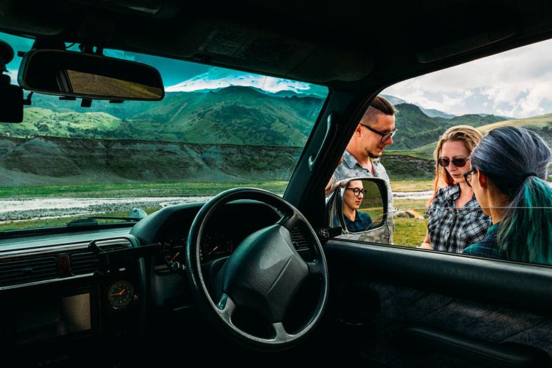 3 friends traveling by car image from Sergey Tinyakov's portfolio