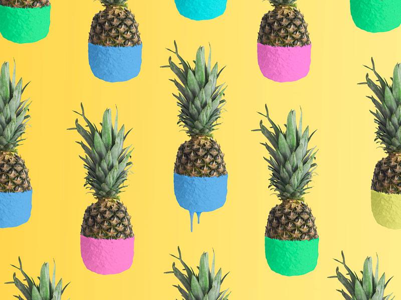 Egor Shkolnikov photography - abstract and colorful pineapple background