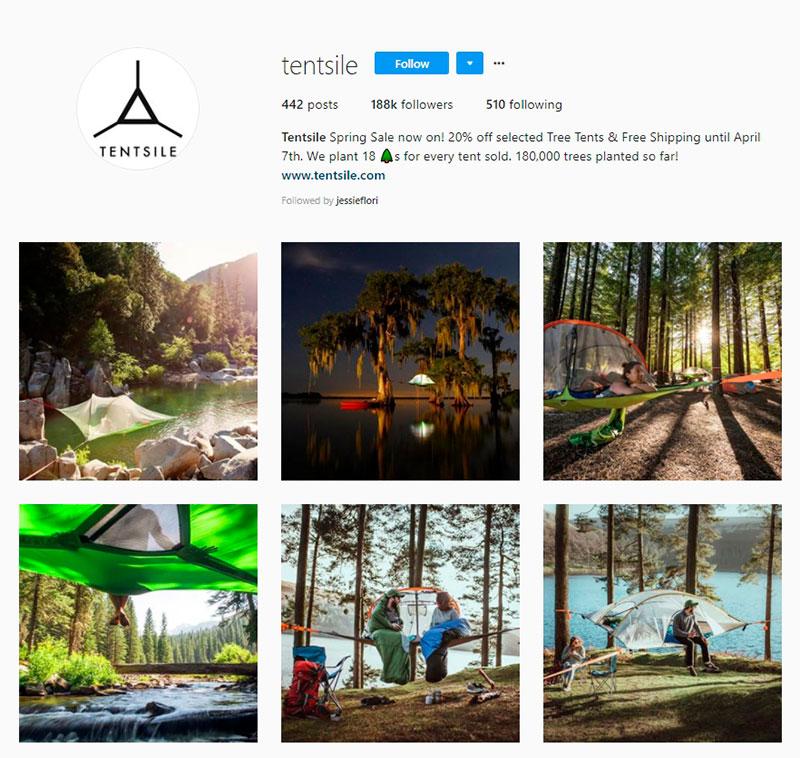 tentsile-instagram-account