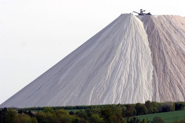 Giant pile of salt in Germany (Monte Kali)