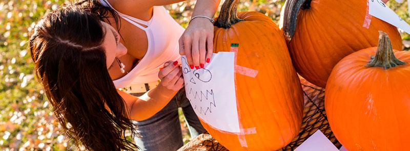 stock photos of halloween pumpkin carving