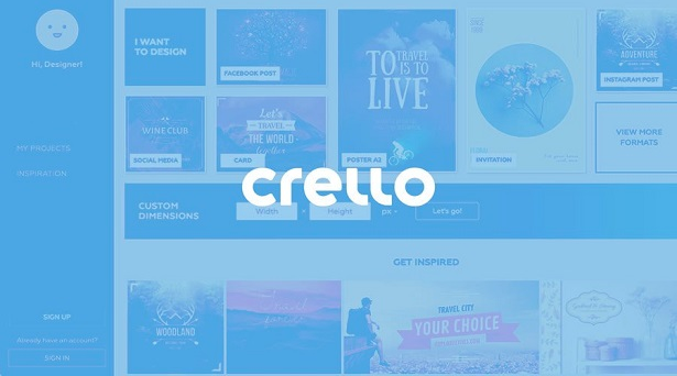 simple online design tools - crello