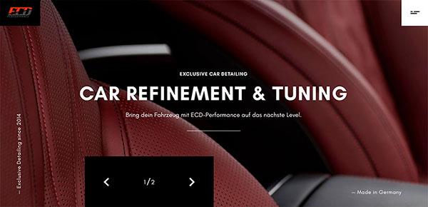 ECD Performance minimalistic website design for your inspiration