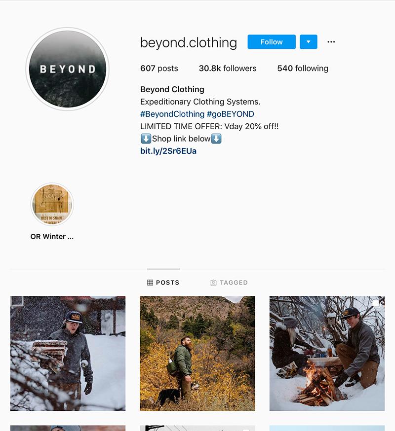 beyond-clothing-instagram-page