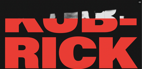 Stanley Kubrick. Work and life website design from Ukraine