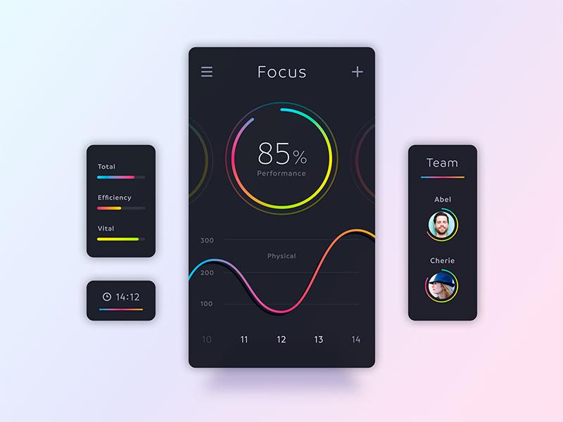 Gradients is one of ux design trends 2019