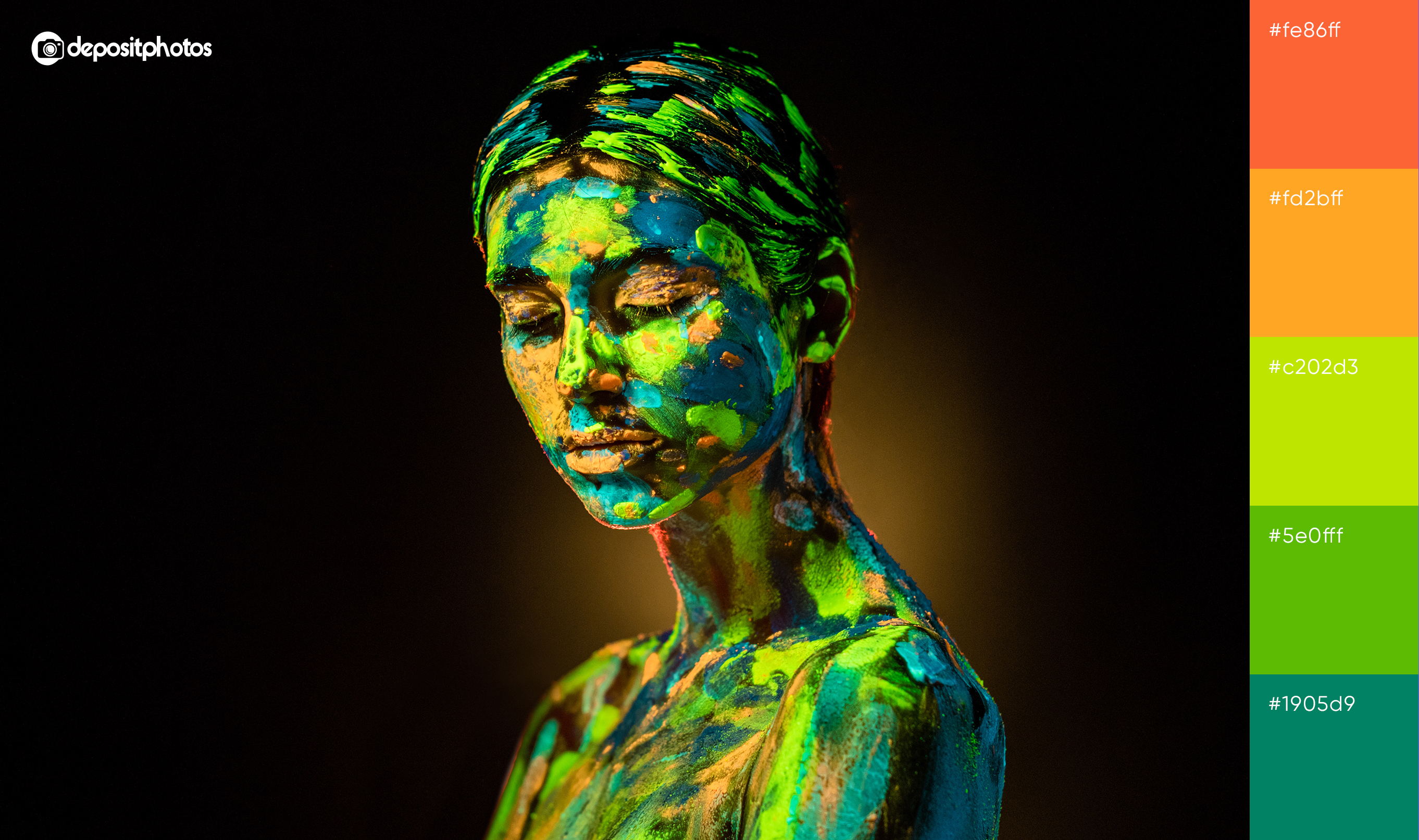 girl in paint