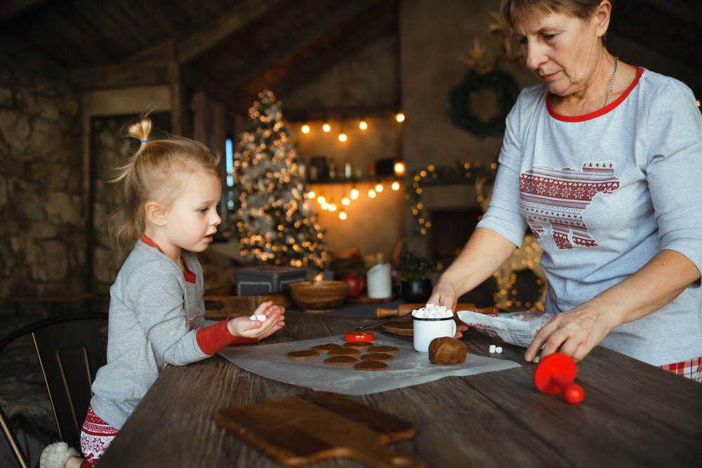 Grandmother and granddaughte