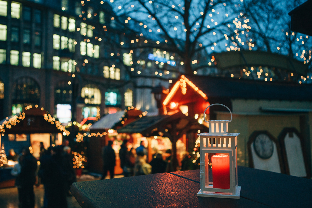 lamp with a candle