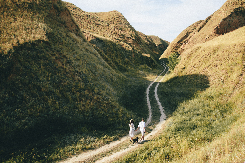 couple hiking