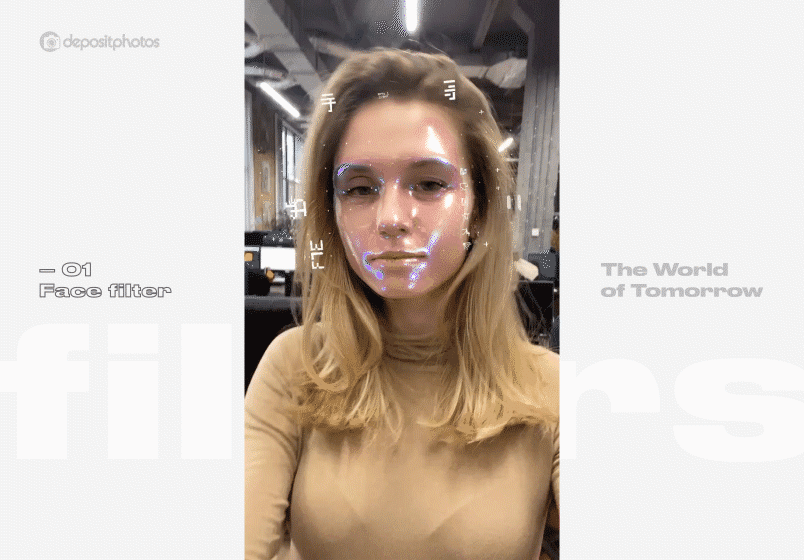 Instagram Face Filter by Depositphotos