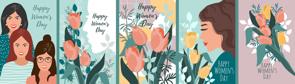  illustrations for International Women's Day.