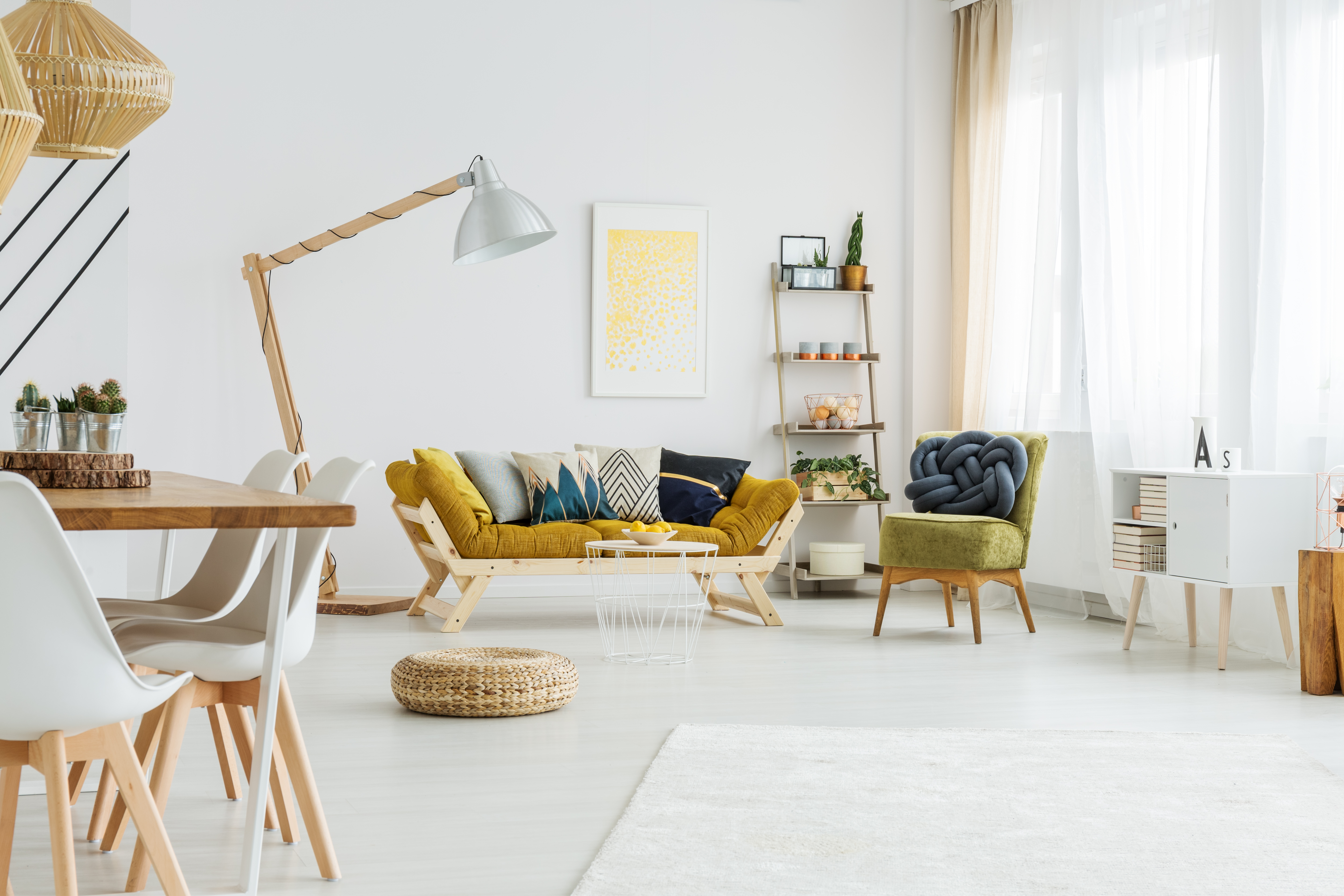 stock image of bright apartment