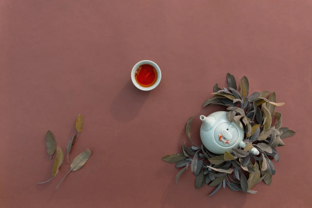 tea ceremony flatlay