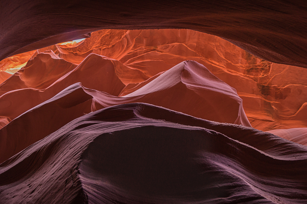 Lower Antelope canyon near Page, Arizona USA.