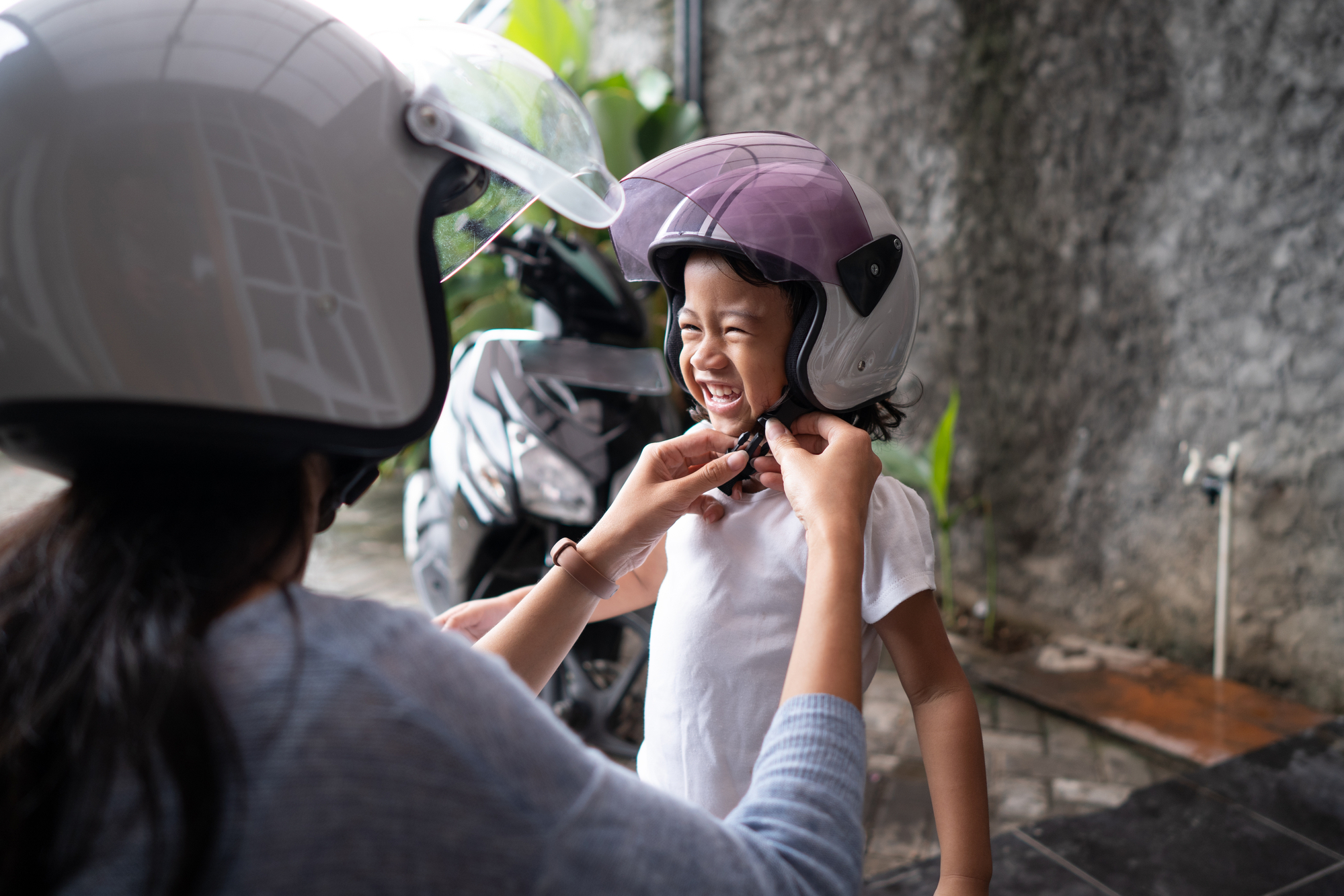 stock picture of little girl laughing