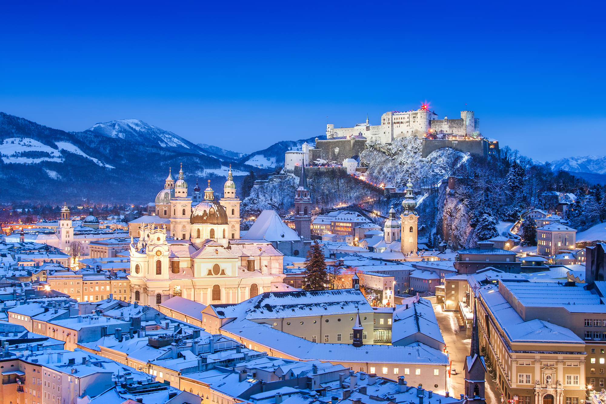 stock photo of the historic city of Salzburg