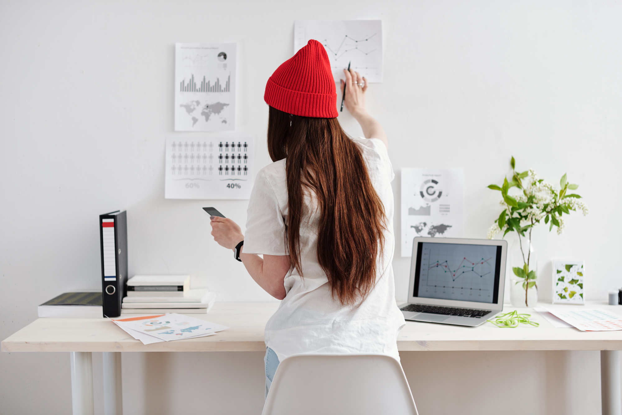 stock-photo-woman-working-on-reports