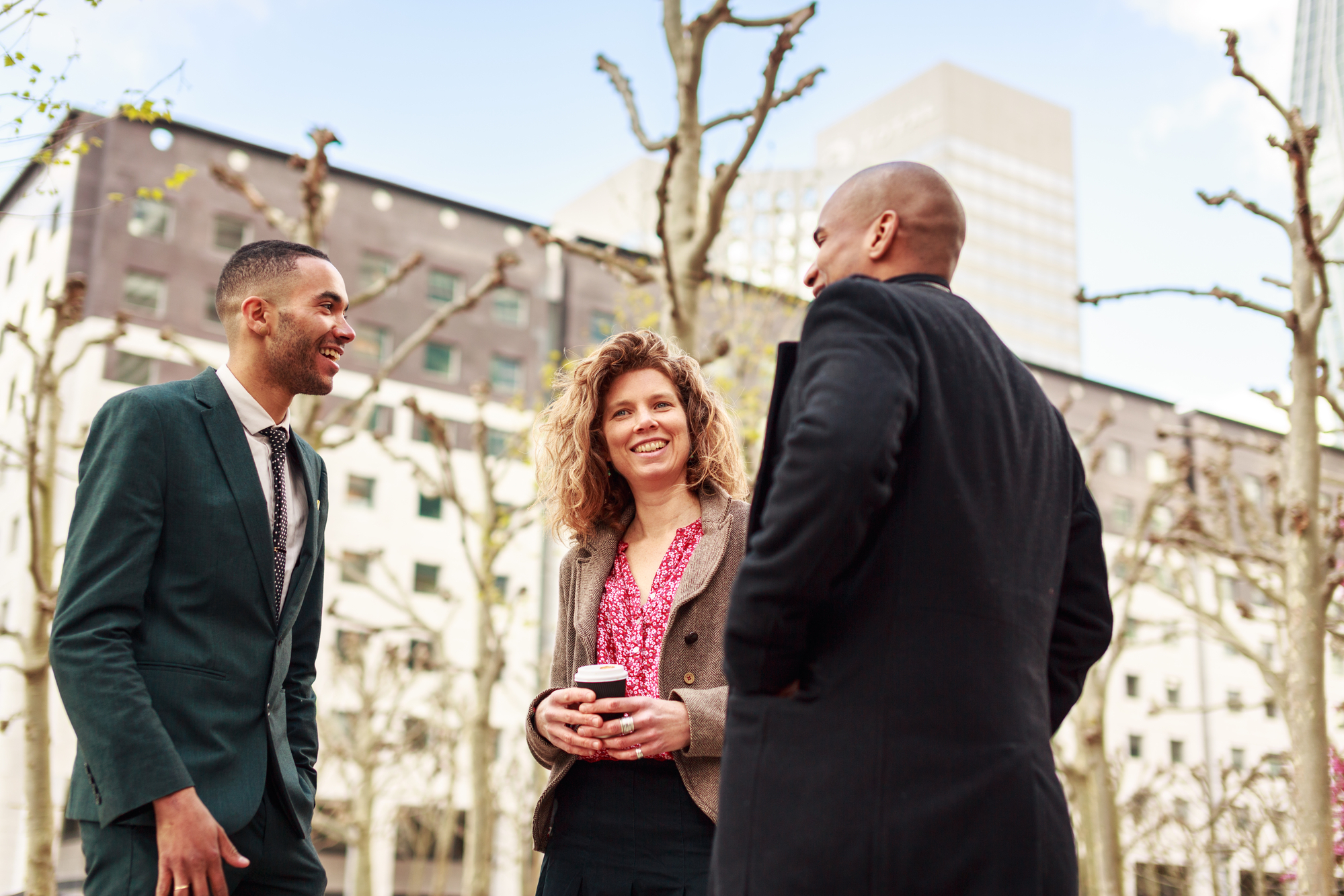 Business people talking stock photo concept