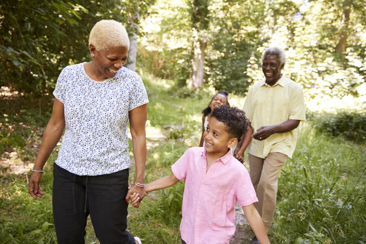 stock photo grandparents and children