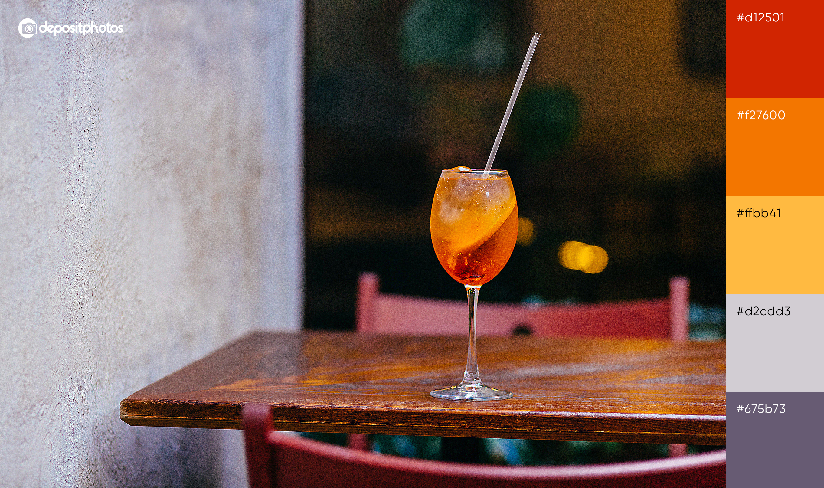 stock photo cocktail on the table