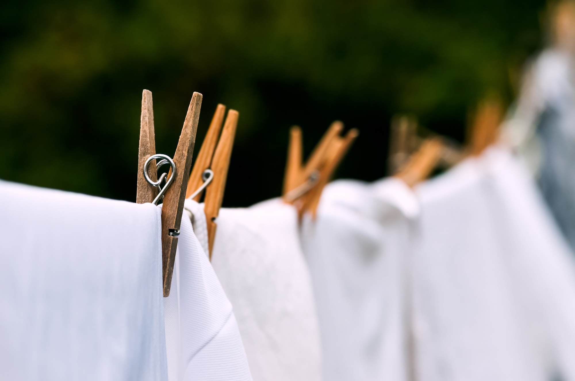 clothes hanging on a rope photo