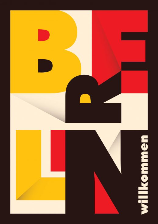 Berlin urban poster Bauhaus