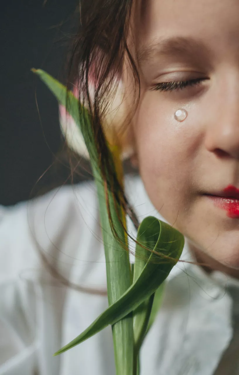 stock image vertical portrait of small girl