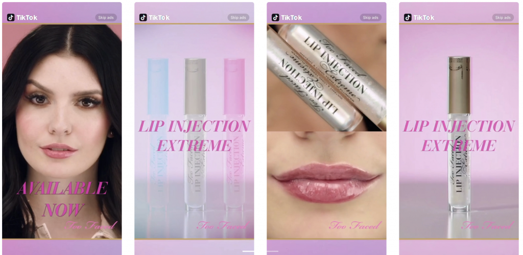 Too Faced TikTok campaign