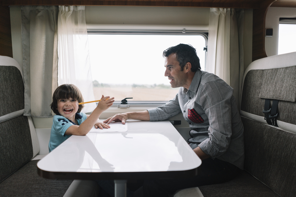 stock photo boy man train window