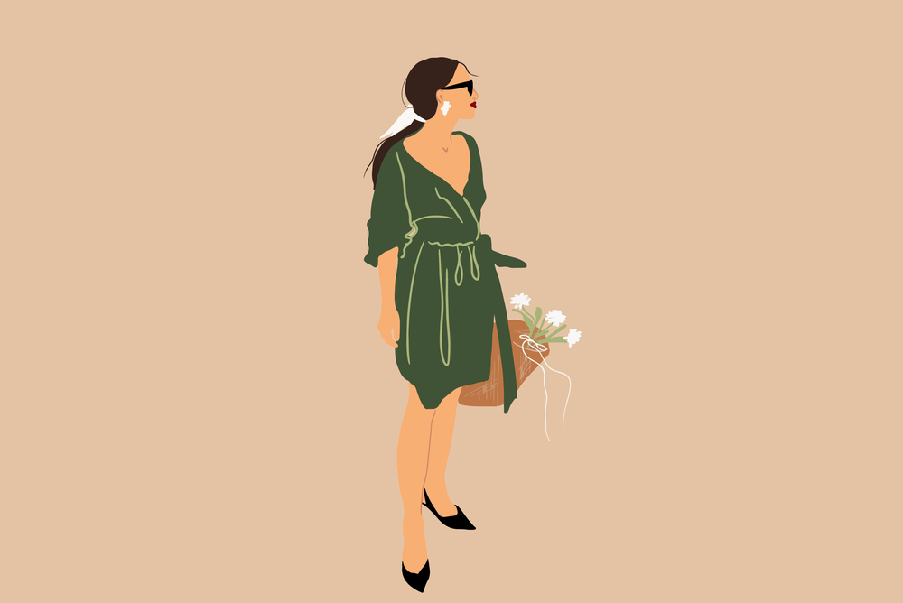 stock illustration woman