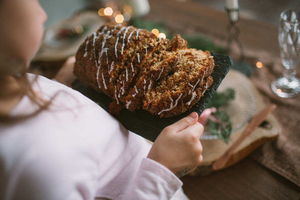 stock photo Christmas cake